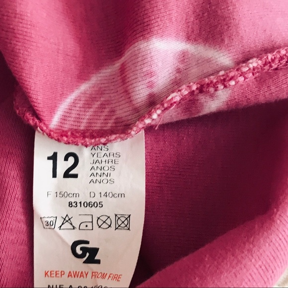 Chipie Girls Bright Pink Graphic Tank Top Size 12 - Picture 4 of 6